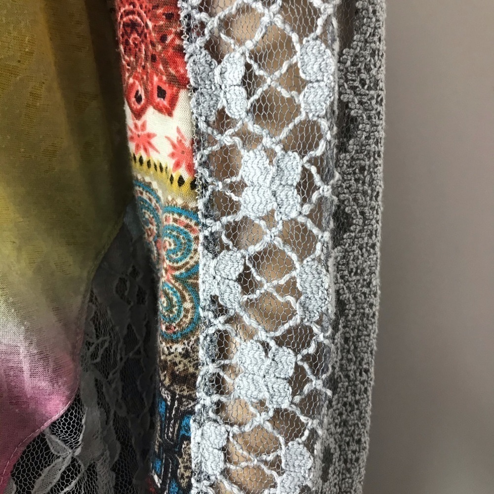 Sacred Threads Patchwork Boho Blouse Size: Small - image 2